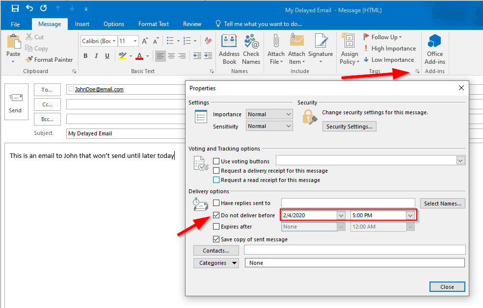 Can't resend a delayed delivery message - Outlook