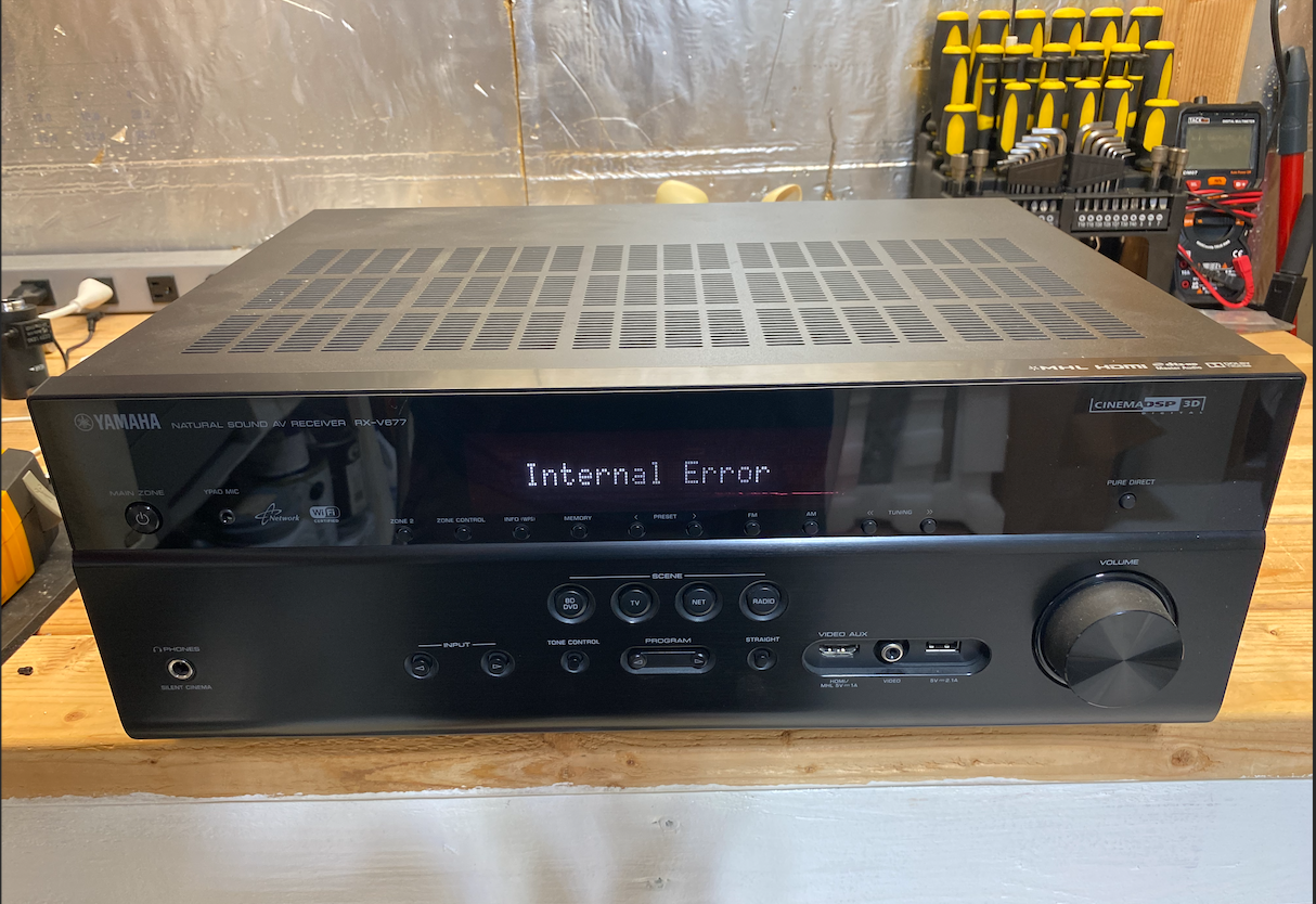 Repair Yamaha Home Theater Reciever - Internal Error